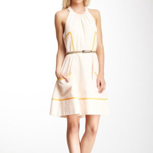 Jessica Simpson Belted Halter Dress